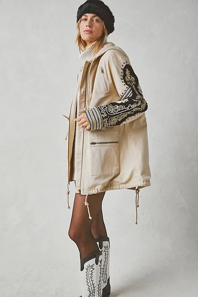 Free people top embellished jacket