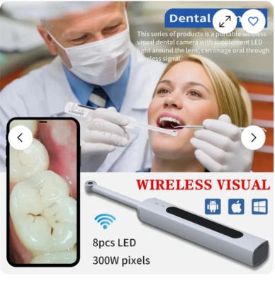 VV DENTAL Dental Camara Intraoral Dental Wireless Wifi Endoscope for IOS Android Phone PC