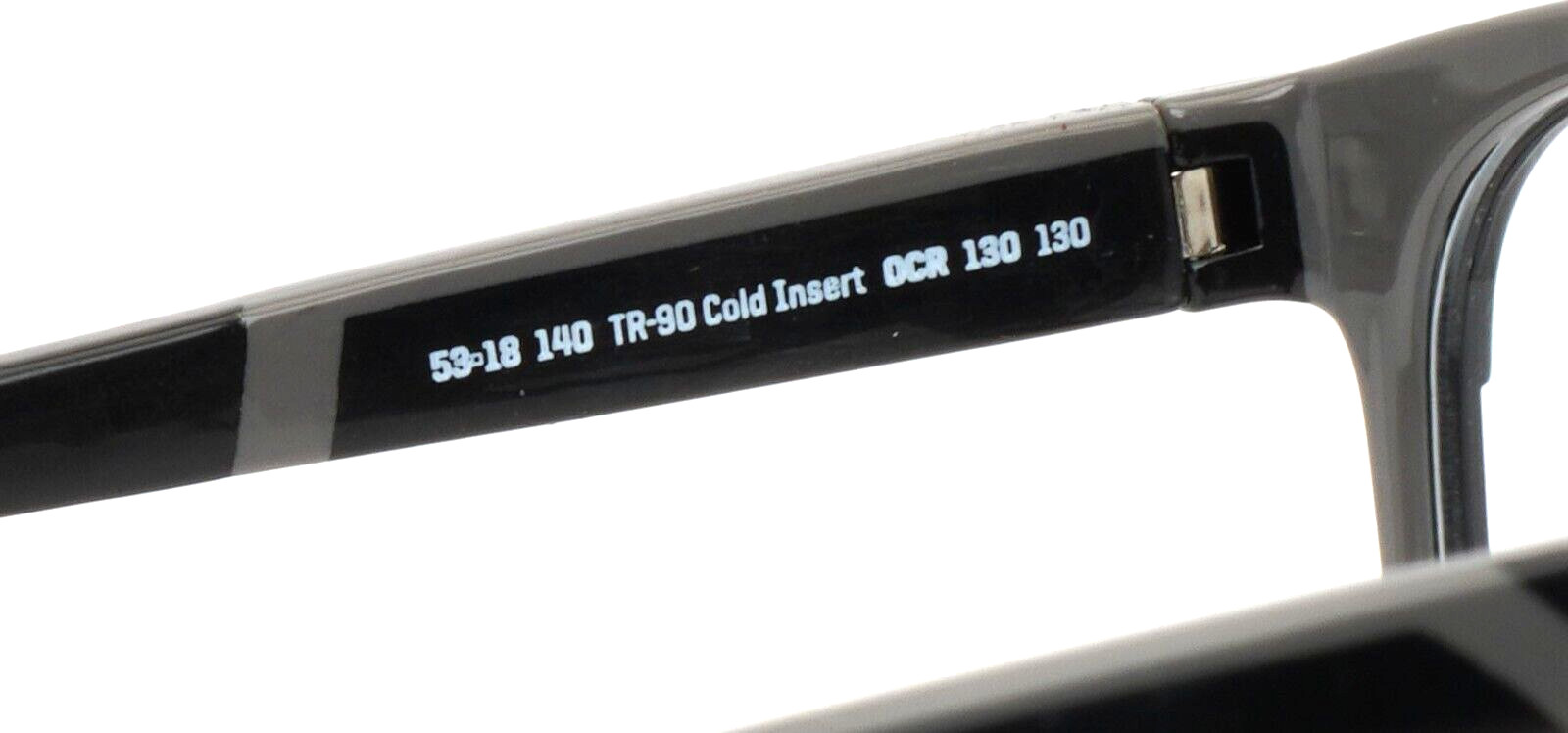 COSTA DEL MAR OCR130 130 Black Mens Square Full Rim Eyeglasses 53-18-140 B:42