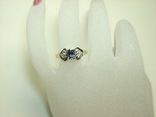 14k solid Yellow gold Tanzanite Diamond Ring 0.70ct t.w  CLOSED STORE 11-NPPX