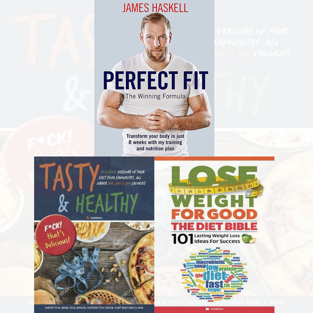Perfect Fit James Haskell Book Body Building Cookbook 3 Books Collection Set NEW