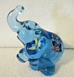 Extra 30 Off Outlet Styles Fenton Blue Glass Elephant Figurine Signed 95th Anniversary Flowers 70 Off Outlet Uk Www Sportseed In