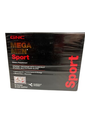 GNC Mega Men Sport Vitapak 30  Free Shipping!!