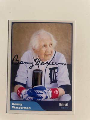 BENNY WASSERMAN autograph DETROIT TIGERS Albert Einstein custom card signed