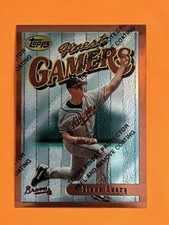 1996 Topps Finest Gamers Common #57 Braves Steve Avery Baseball Card