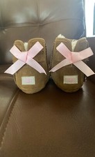 Ugg Baby Brown Suede Jesse Bow boots 2/3