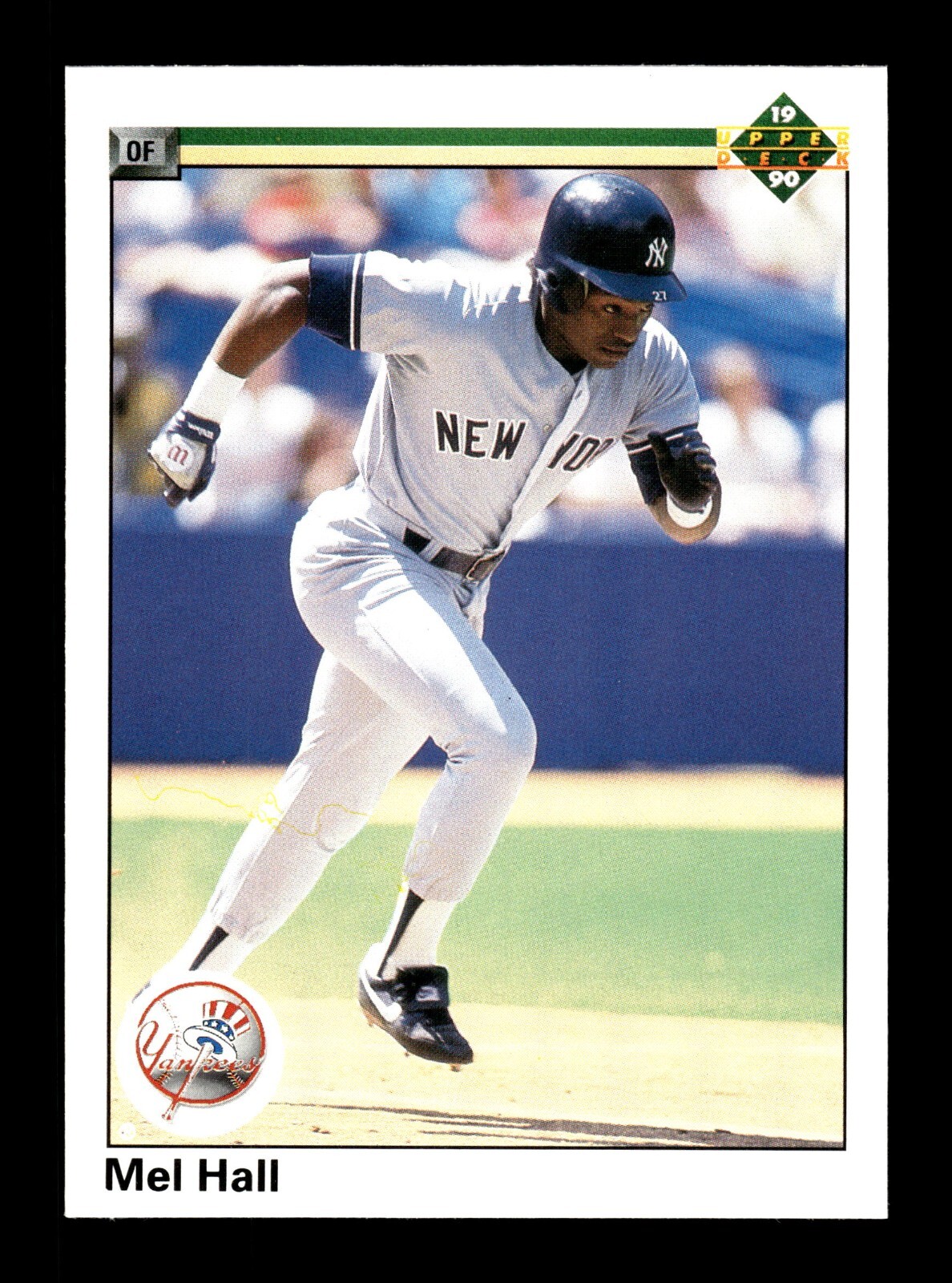 MEL HALL ⚾ 1990 Upper Deck Baseball #458 NY Yankees