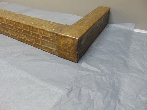 Fire fender Curb Fire Front Arts & Craft Brass & Wood Fireplace (FREE UK POSTAGE - Picture 5 of 11