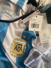 ARGENTINA HOME ADIDAS ORIGINAL WORLD CUP 2022 STADIUM AEROREADY JERSEY 2 STARS S