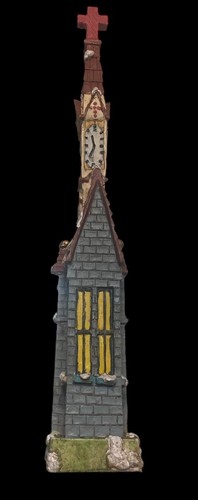 Vintage Resina Intagliata Collezione Windsor Chiesa Cattedrale Usato Alto 11,5” - Foto 3 di 24