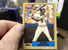 1987 Topps Tiffany Parallel # 24 TONY WALKER