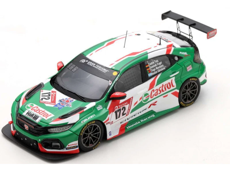 MODELLINO AUTO SPARK 1:43 DIE CAST HONDA CIVIC TCR WINNER 24H NURBURGRING 2021 - Immagine 4 di 4