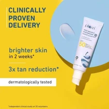 Plum 2% Niacinamide Sunscreen SPF 50 PA+++ With Rice Water | UVA/ UVB Protection