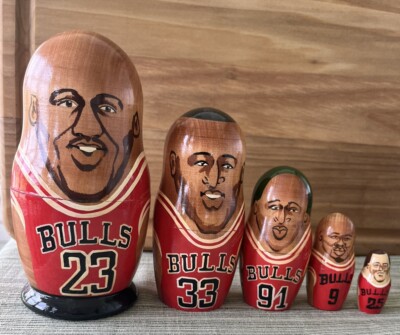 chicago bulls nesting dolls