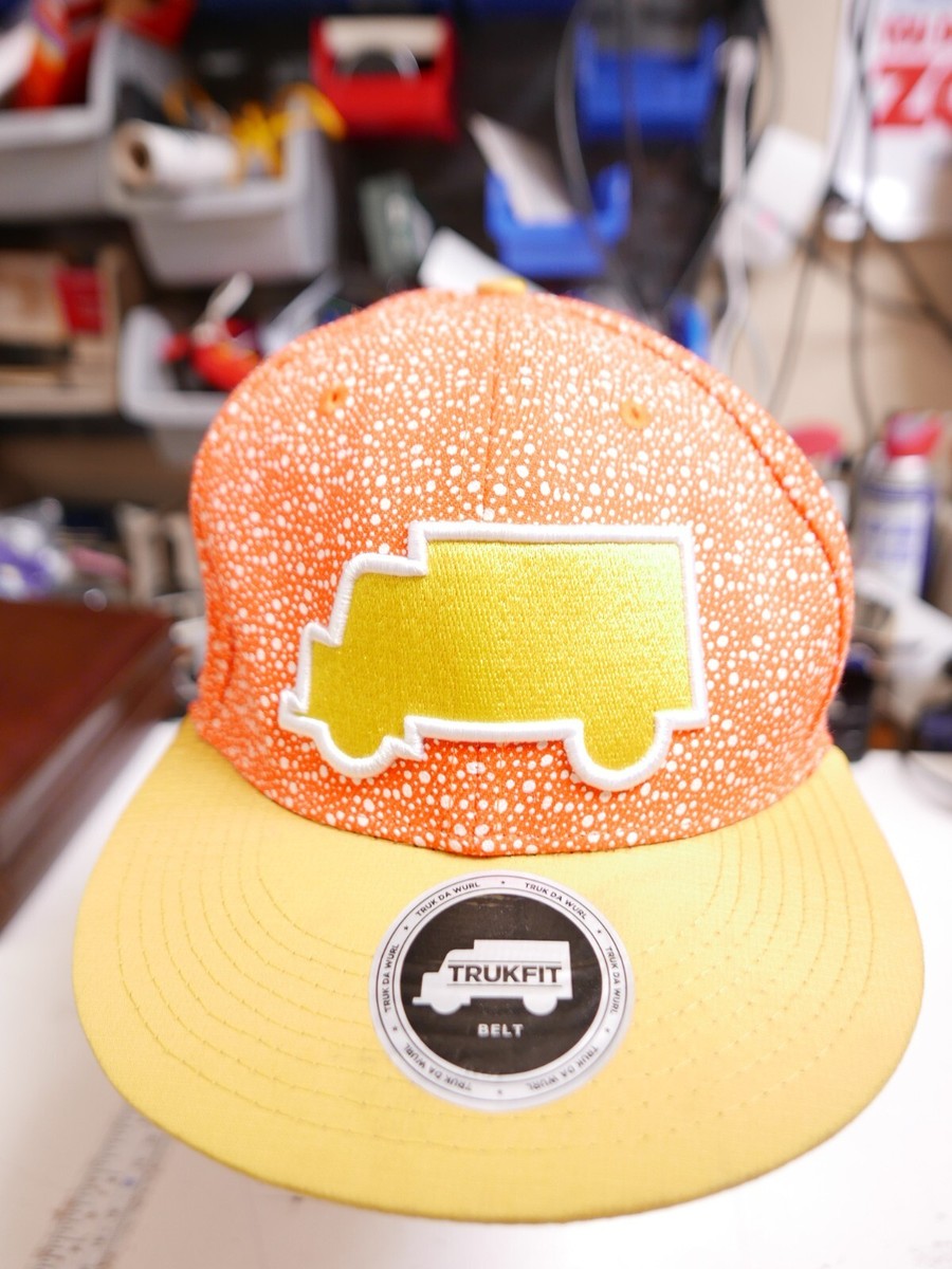 Trukfit Truk Da Wurl Baseball Cap Orange with white polka 