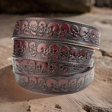 Full Grain Leather Men's Western Belt Cowboy Rodeo Heavy Duty Without Buckle