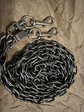 HD dog tie out chain heavy duty eye catch both ends  20 Ft USA MADE