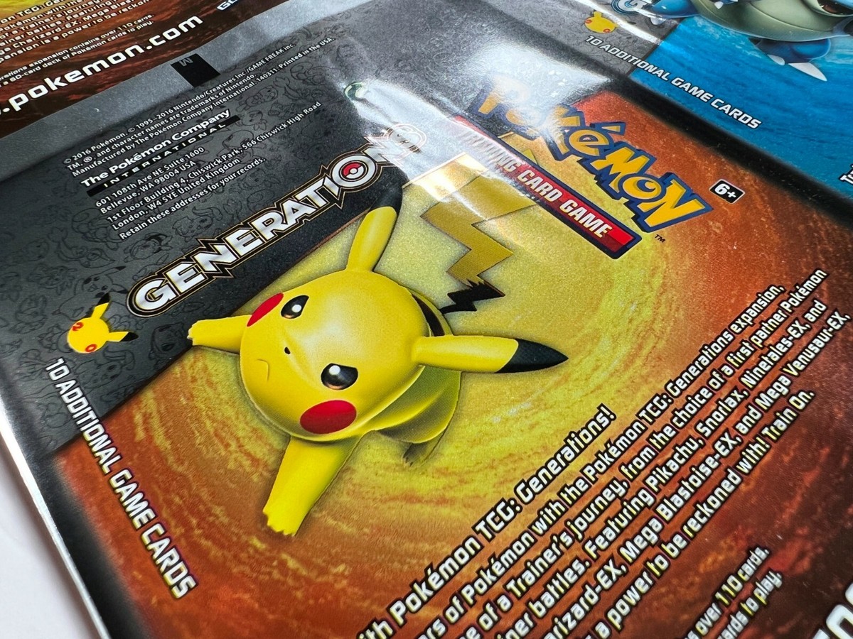 pokemon generations booster pack 未開封　1 Uncut Pokemon Generations Booster pack sheet (MINT) | eBay
