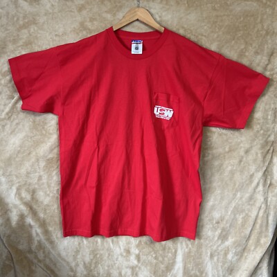 UNITED STEELWORKERS USW LOCAL 4950 & 4974 RED T SHIRT Size 2XL