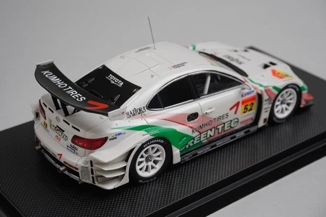 1:43 EBBRO 44066 Lexus Greentech Kumho IS350 Super GT300 2008 #52 model car - Image 4 of 4