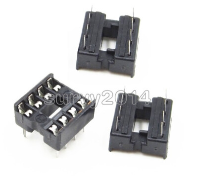 20PCS NEW 8pin DIP IC Socket Adaptor Solder Type Socket Pitch Dual Wipe Contact