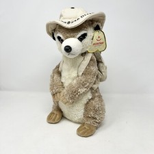 Meerkat Plush Stuffed San Diego Zoo Aurora Ranger Hat Backpack with Tags 12" EXC