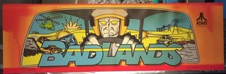 Badlands Atari Arcade Marquee 26" x 8"