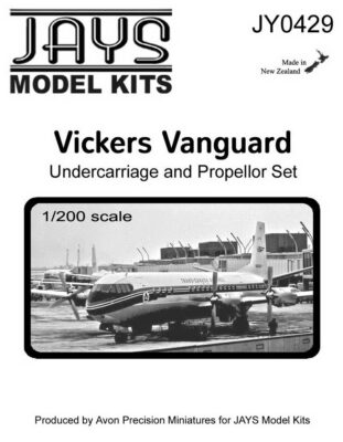 JAYS Hobby 1/200 Vickers Vanguard Undercarriage and Propeller Set (metal)