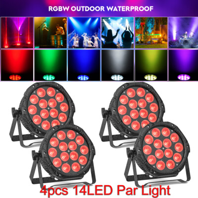 14x15W LED Par Lights Outdoor Waterproof Stage Lighting IP65 RGBW DMX wash Light