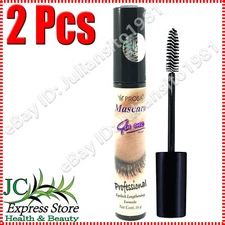 2 PCS MASCARA 4 IN 1 PROFESSIONAL BRUSH BLACK INTENSE FORMULA EXTRA VOLUME PROSA