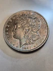 1889  p Morgan Silver Dollar Nice Toning Obverse & Reverse.  Au Unc Morgan