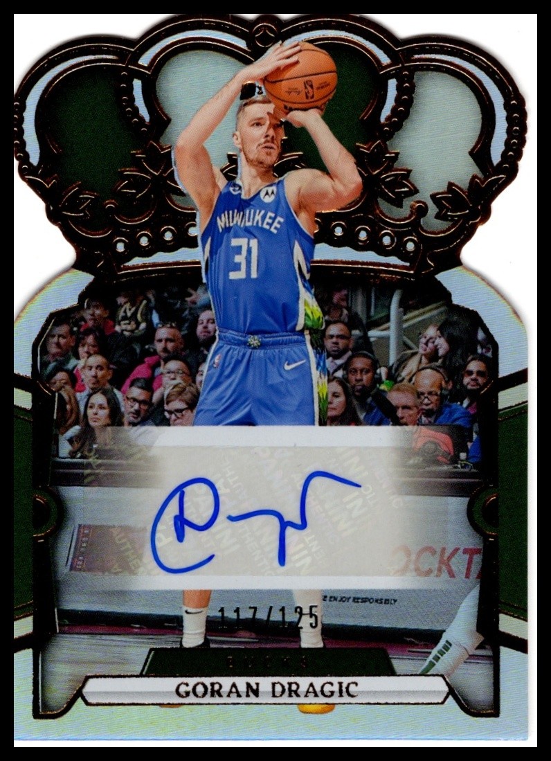2023-24 Panini Crown Royale #CA-GDM Goran Dragic Crown Autographs #/125