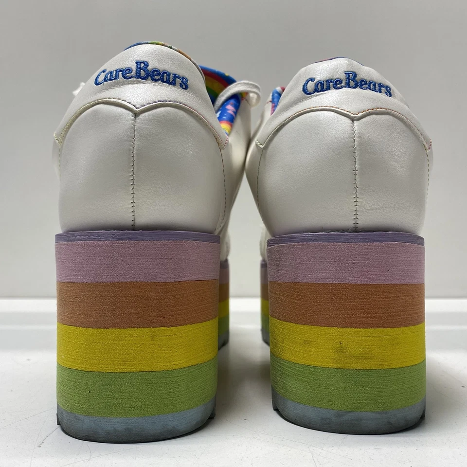 Sapatos de plataforma femininos YRU Care Bear branco tamanho 10 - Imagem 4 de 4