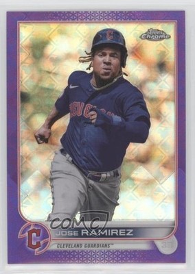 2022 Topps Chrome Logofractor Edition Purple Refractor 88/250 Jose Ramirez 02u3