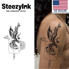 SteezyInk temporary tattoo Phoenix last upto 2 weeks 4 x 7 inch