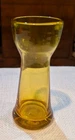 Vintage Blenko Glass Mini Vase Gold 5" Glows Under UV Light