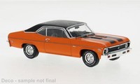 Ixo 1:43 Chevrolet Nova Ss, Orange/Black, 1971