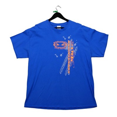 Gildan Herren Kurzarm T-Shirt Größe XL blau #QWE0496