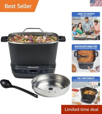 STIRMAX PLUS 7.5QT Digital Cooker with 360 Automatic Paddle   Easy & Fast Meals