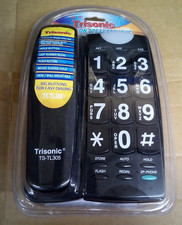 Trisonic TS-TL305 BLK - Big Button Speaker Phone w/ Memory BLACK