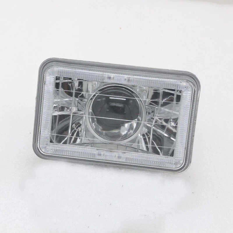 Faros LED halo rojo 4 piezas 4x6 pulgadas para Ford Mustang 1979 1980 1981 1982-1986 Foto 3 de 4