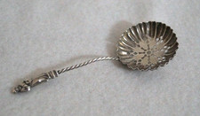 Antique 1901  Sterling Silver Apostle Sugar Sifter Spoon , S Blackensee 8.48g