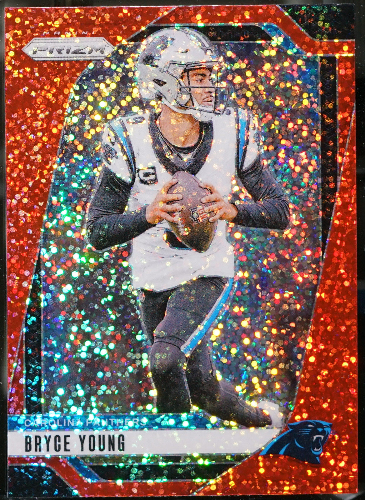 2024 Panini Prizm - Red Sparkle Football Bryce Young #37 NM