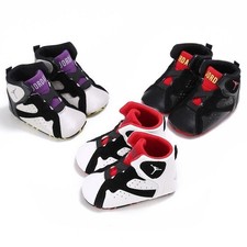 Baby Infant Classic Leather Baby Shoes Boy Girl Soft Sole 0-18 Months 
