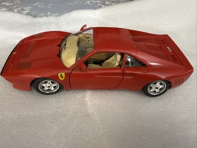 1984 Ferrari Scala GTO Red 1/18 Scale Diecast Metal Car by Burago Italy NICE 