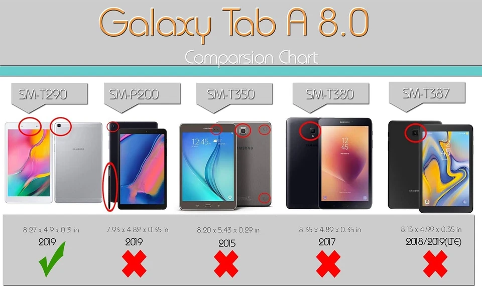 Tempered Glass Screen Protector Premium For Samsung Galaxy Tab A 8.0" T290/T295 - Image 2 of 4