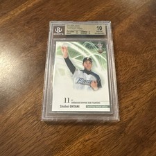 2013 BBM JAPAN CARD SHOP PROMO RC ROOKIE SHOHEI OHTANI/ SUGANO BGS 10 PRISTINE