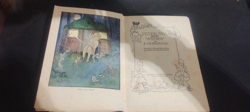 Peter and Wendy JM Barrie Old Vintage Hardcover Mabel Attwell Original Artwork - Picture 5 of 14