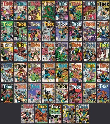 The Mighty Thor #338-382. Near complete Walt Simonson Thor run!! Marvel 1983