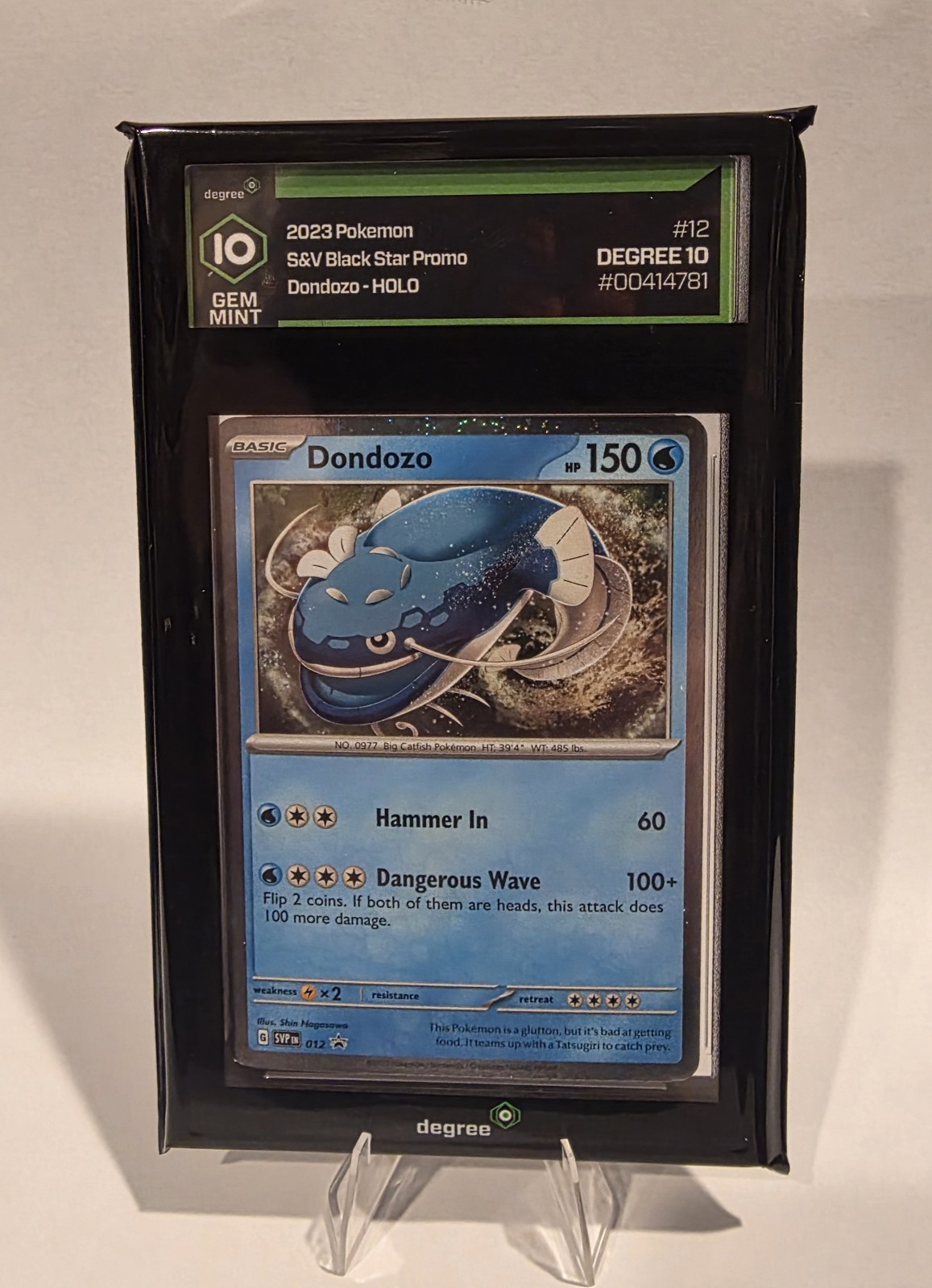 Pokemon Scarlet & Violet Black Star Promo - Dondozo SVP 012 Degree 10 Gem Mint